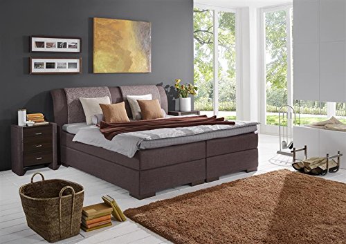 Breckle Boxspringbett 180 x 200 cm Lund Box Split Hollanda 1000 TFK Topper Gel Premium Standard