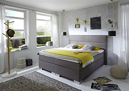 Breckle Boxspringbett 200 x 200 cm Castillo Box Stauraum 1000 TFK Big Topper Gel Premium Comfort