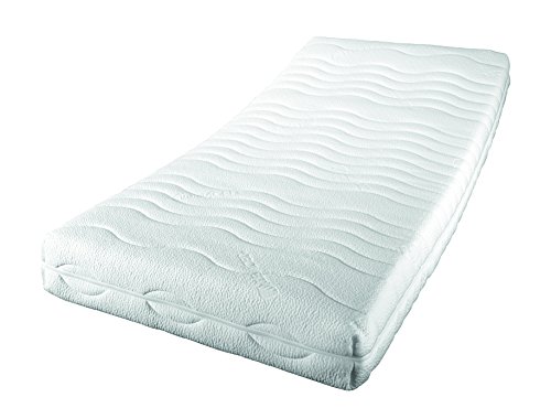 Sleepdream Premium KS 7-Zonen-Komfortschaum-Matratze, Polyester-Viskose, weiss