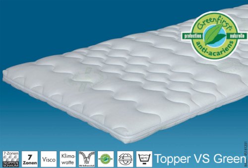 Hn8 Topper VS Green - 100x220* cm Matratzenauflage / Topper, *Sonderanferti...