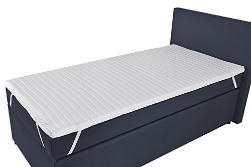 Topper für Boxspringbett 180x200 Matratzenauflage 6 cm dick, beidseitig versteppt mit Komfortschaum-Kern – Matratzenschoner Made in Germany - Bett-Auflage - Comfort Line – PHD