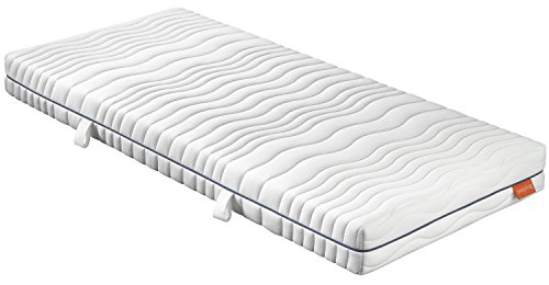 sleepling 190143 Matratze Comfort 130 TFK Härtegrad 2 90 x 200 cm, weiß