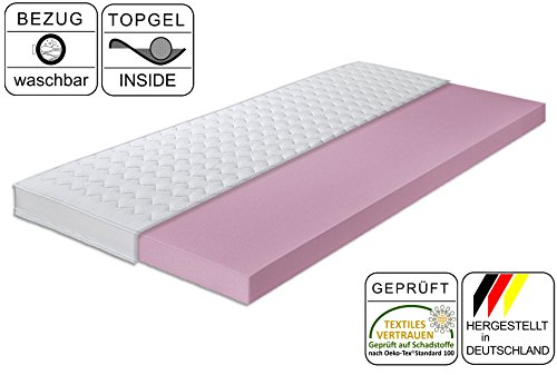 Matratzen-Aktuell® Gelschaum-Topper Tahiti-Gel | MADE IN GERMANY | Höhe 10cm | Hochwertiger Jersey-Bezug mit Klimaband - abnehmbar & waschbar | Matratzenauflage für Boxspring-Betten & Matratzen | Topper in verschiedenen Größen (Gelschaum 10cm, 200 x 200 cm)