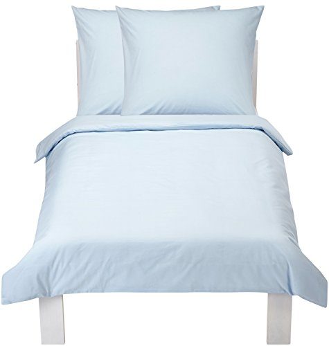 AmazonBasics Everyday 100% Cotton Duvet Set, Blue