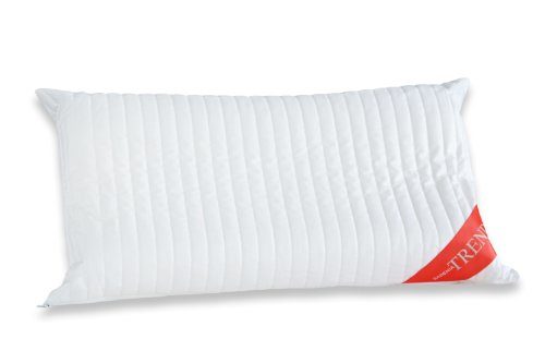 Badenia 037771842108 Bettcomfort Premium Nackenstützkissen Trendline, passend für Bezüge 40 x 80 cm, weiß
