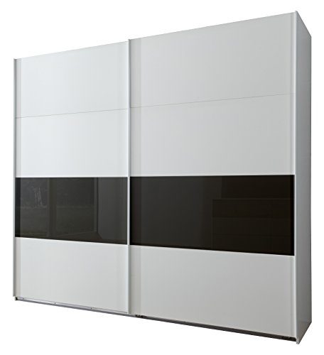 Wimex Roberto Schwebetürenschrank, Holz, Alpinweiß