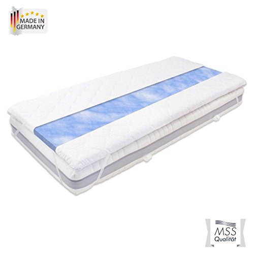 MSS® NightGel Gelschaum Matratzen Topper inkl. Microfaserbezug / 140 cm x 200 cm / Hyper-Soft-Foam