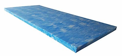 snoozo GELAX | Atmungsaktiver Gel-Schaum Topper Matratzenauflage | Ohne Bezug | RG 50 | 5 cm Gesamthöhe | Alle Zuschnitte und Größen möglich | Qualität Made in Germany (90 x 200 cm)