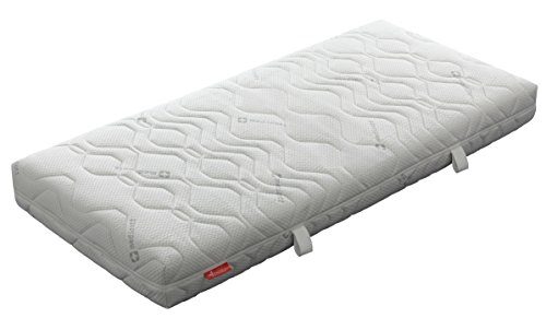 Badenia 03 887 810 159 Bettcomfort Trendline Kaltschaummatratze, mit Noppenauflage, 90 x 200 cm, weiß