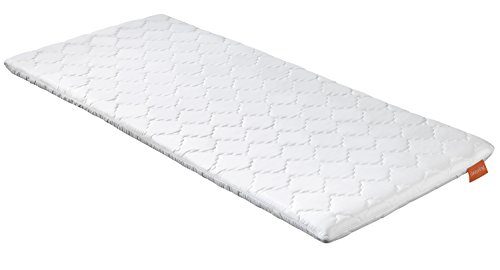 sleepling 194093 viscoelastischer Topper | Visco Memory Foam Topper | orthopädische Matratzenauflage | für alle Matratzen und Betten | Made in EU | Ökotex | Waschbar 60 Grad | 80 x 200 x 6 cm, weiß