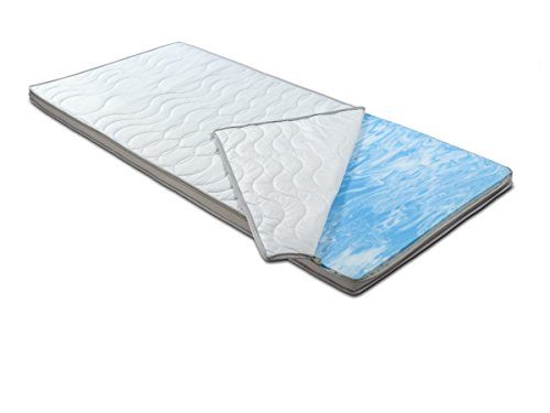 BMM Topper KSCell® Gel-Schaum Matratzenauflage für Matratzen, SilverCare 3D-Klimaband Border Bezug, Härtegrad H2 Soft, Höhe 8cm, 80x200cm