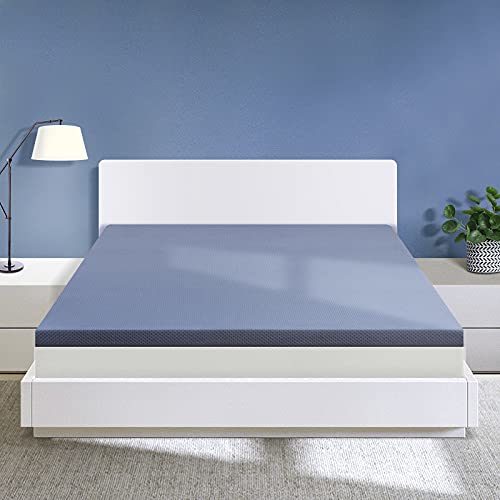 Wemk Matratzen Topper, 6cm Gelschaum Topper 2-in-1 Matratze, 180 x 200 cm Visko Topper für Bett Boxspringbett Schlafsofa, CertiPUR-EU, Oeko-Tex und ISPA Zertifiziert