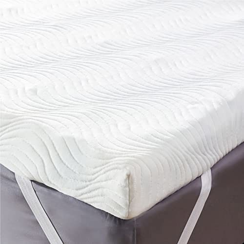 BEDSURE Matratzen Topper 90x200cm hart - 7 cm Höhe Memory Foam Mattress Topper 90x200 h3, orthopädisch Matratzentopper für Boxspringbett