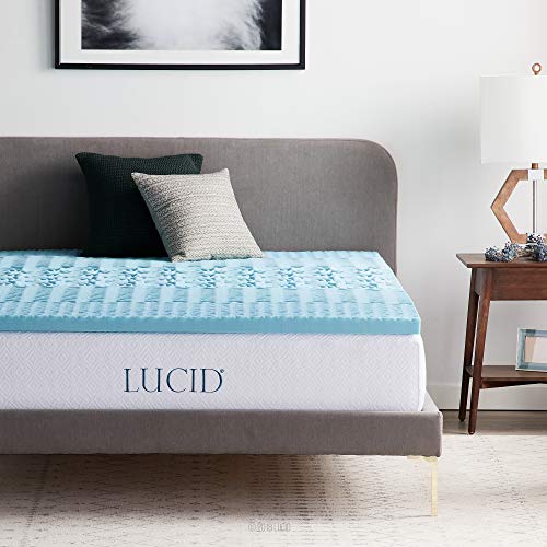 Lucid 5cm Matratzen-Topper mit Zonen und kühlendem Gel-Memory-Foam, 140 x 200 cm