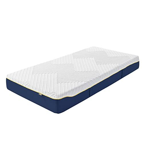 Coolux Sleep Schaum Matratze 90x200 cm Orthopädische 7-Zonen Kaltschaummatratze, Härtegrad 3 (H3), Öko-Tex Zertifiziert, Höhe 18 cm, 3-in-1 Ergonomische Rollmatratze