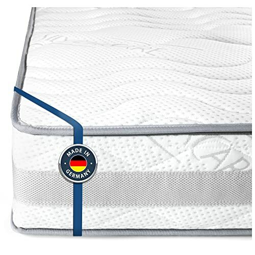 BMM Matratze Komfort 23 160x200cm H4 extra fest/Kaltschaummatratze Öko-Tex Zertifiziert/orthopädische 7 Zonen Matratze Höhe 23cm / Matratzen produziert in Deutschland