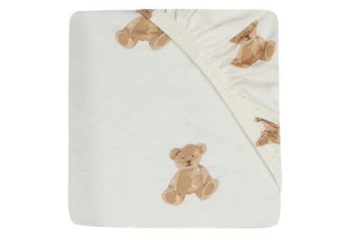 Jollein 511-507-66095 Spannlaken Teddybär weiß (60x120 cm)