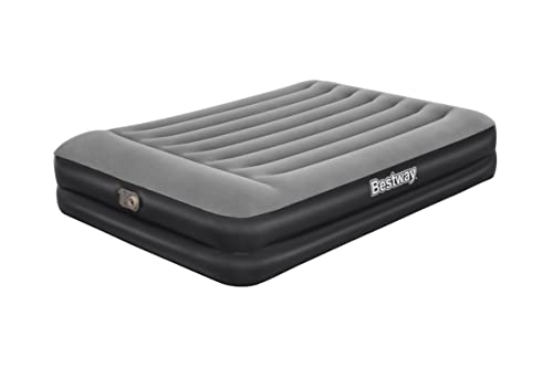 Bestway TriTech Luftbett Aerolux mit integrieter Elektropumpe Double XL/Mid 203 x 152 x 46 cm, Schwarz